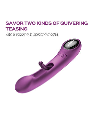Honey Play Box Tempo Pressure Sensing App-Controlled Flapping Vibrator - Purple - Image 3