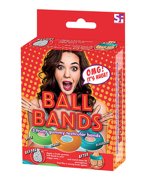 Hott Products Gummy Ball Bands - 3 Pack Assorted Colors/Flavors - Image 2
