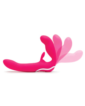 Happy Rabbit Happy Rabbit Strapless Strap on Rabbit Vibe - Pink - Image 3