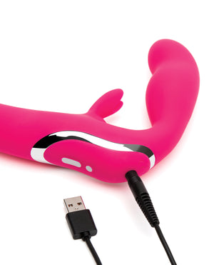 Happy Rabbit Happy Rabbit Strapless Strap on Rabbit Vibe - Pink - Image 4