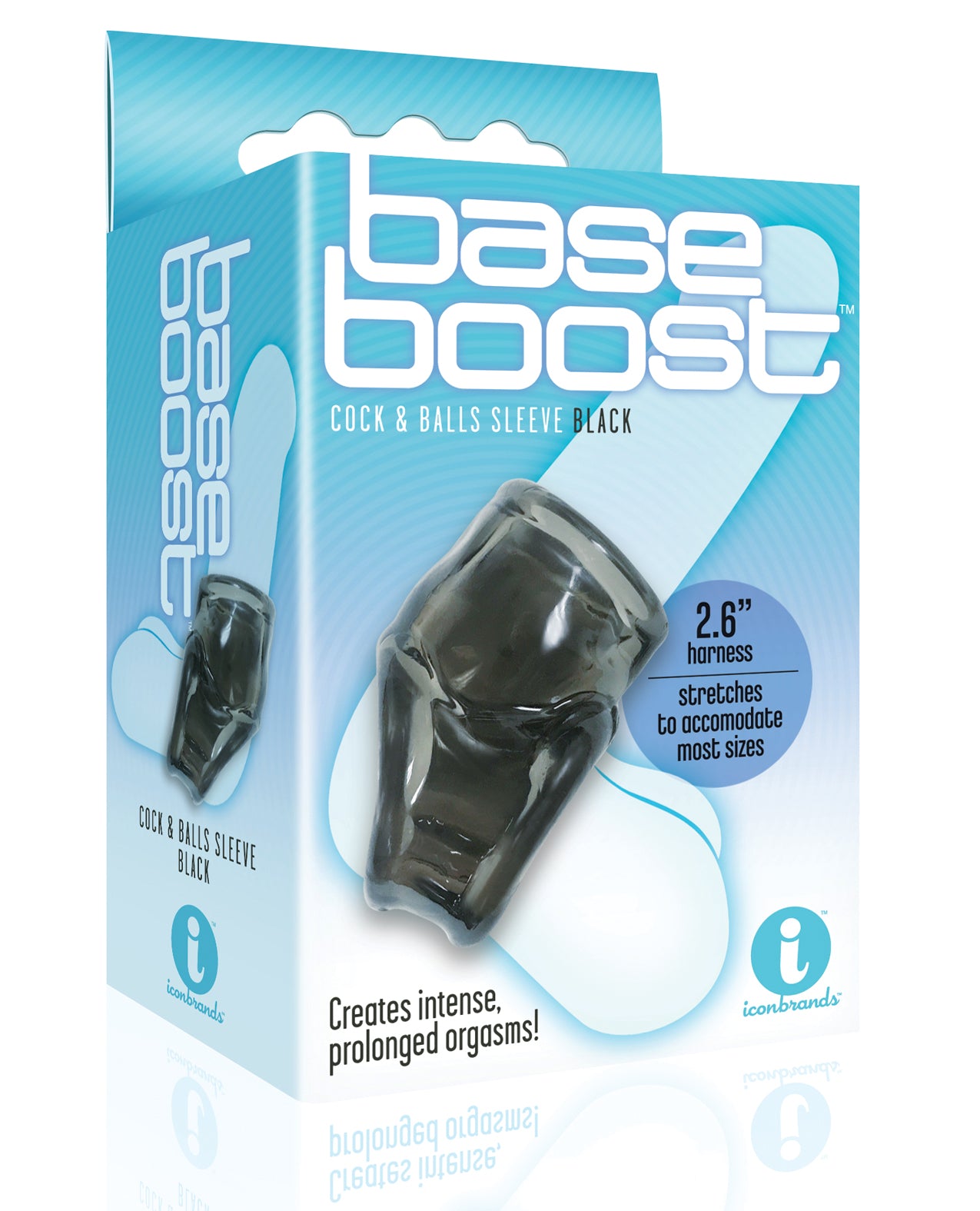 The 9s The 9's Base Boost Cock &amp; Balls Sleeve - Black