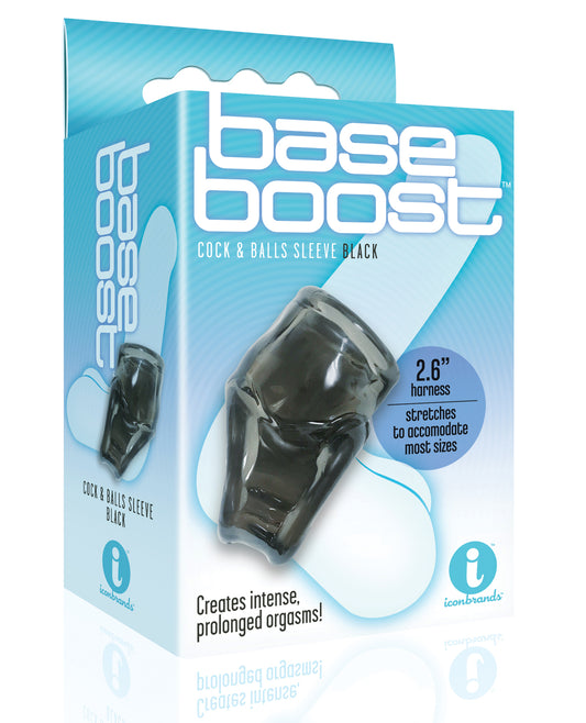 The 9s The 9's Base Boost Cock &amp; Balls Sleeve - Black