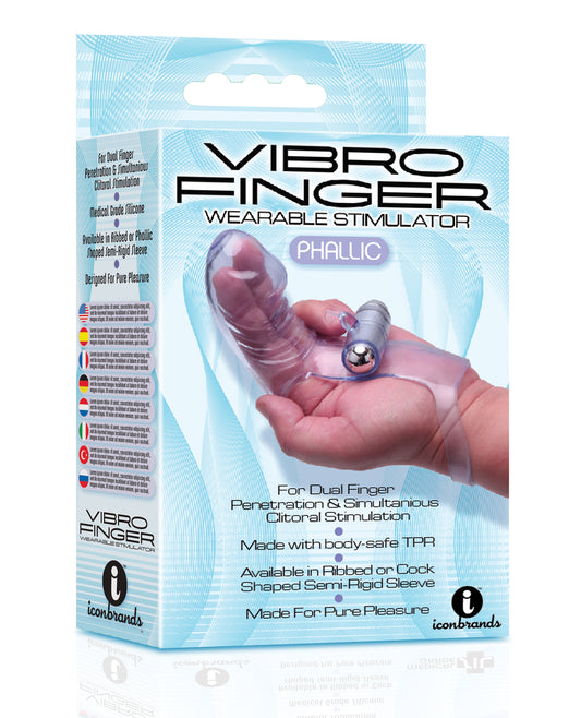 The 9s The 9's Vibrofinger Phallic Finger Massager - Purple