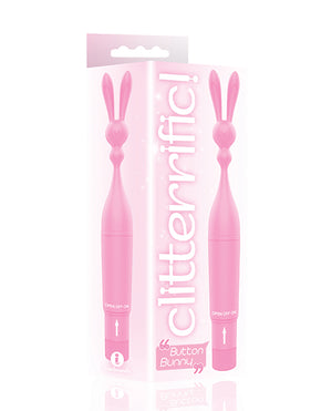 The 9s The 9's Clitterific! Button Bunny Clitoral Stimulator - Pink - Image 2