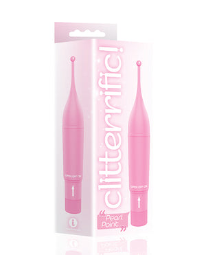 The 9s The 9's Clitterific! Pearl Point Clitoral Stimulator - Pink