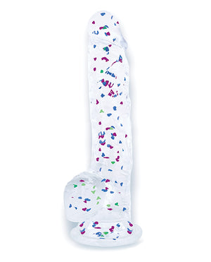 Glittergasm Glittergasm 8.5" Ballsy Dildo - Blue/Purple/Violet - Image 2