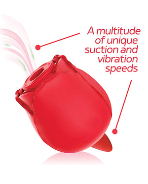 Wild Rose Wild Rose &amp; Tongue Vibrator - Red - Image 3