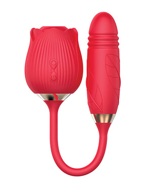 Wild Rose Wild Rose &amp; Thruster Vibrator - Red - Image 3