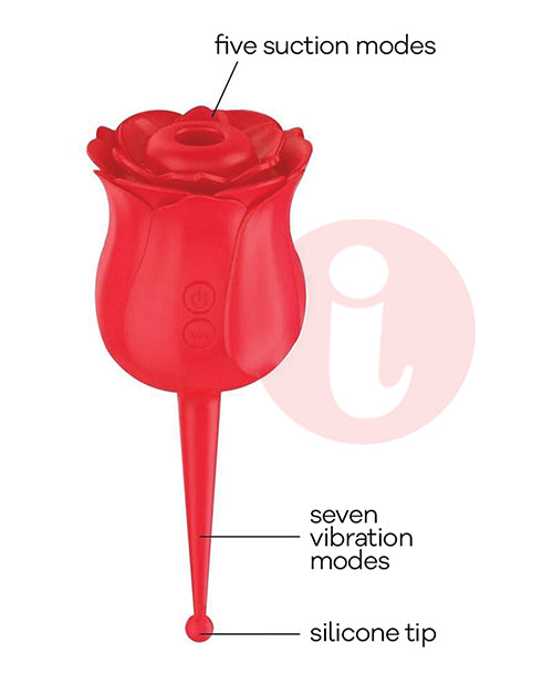 Wild Rose Wild Rose Le Pointe Vibrator - Red - Image 2