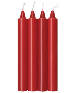 The 9s The 9's Make Me Melt Sensual Warm Drip Candles - Red Hot Pack of 4 - Image 2