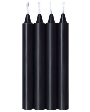 The 9s The 9's Make Me Melt Sensual Warm Drip Candles - Jet Black Pack of 4 - Image 2