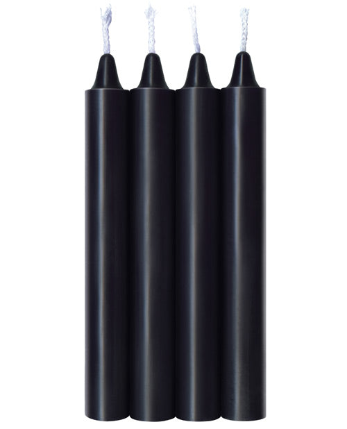 The 9s The 9's Make Me Melt Sensual Warm Drip Candles - Jet Black Pack of 4 - Image 2