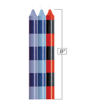 The 9s The 9's Make Me Melt Sensual Warm Drip Candles - Passionettes Stripes Pack of 3 - Image 2