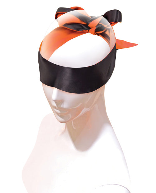 The 9s The 9's Orange is the New Black Satin Sash Reversible Blindfold - Image 2