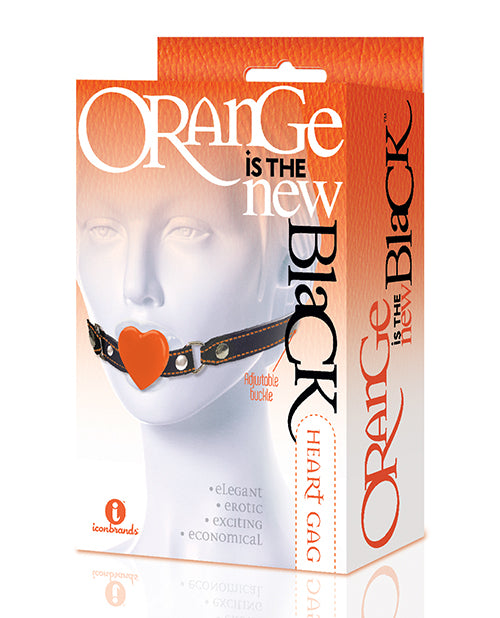 The 9s The 9's Orange is the New Black Silicone Heart Gag - Image 2