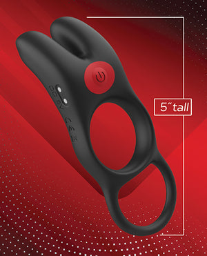 Massive Massive Red Dot Cock Ring V1 - Black - Image 2