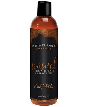 Intimate Earth Intimate Earth Sensual Massage Oil - 120 ml Cocoa Bean &amp; Goji Berry