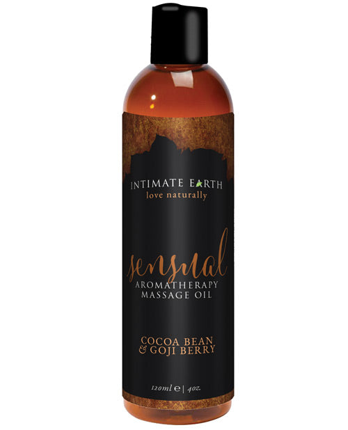 Intimate Earth Intimate Earth Sensual Massage Oil - 120 ml Cocoa Bean &amp; Goji Berry