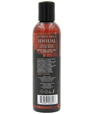 Intimate Earth Intimate Earth Sensual Massage Oil - 120 ml Cocoa Bean &amp; Goji Berry - Image 2