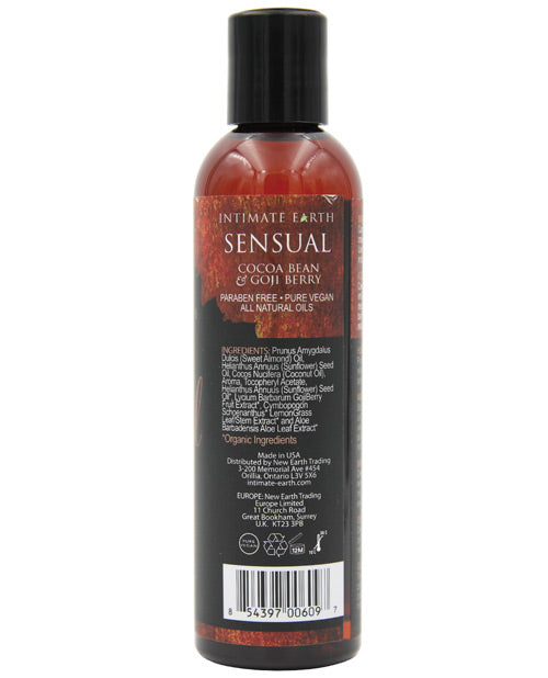Intimate Earth Intimate Earth Sensual Massage Oil - 120 ml Cocoa Bean &amp; Goji Berry - Image 2