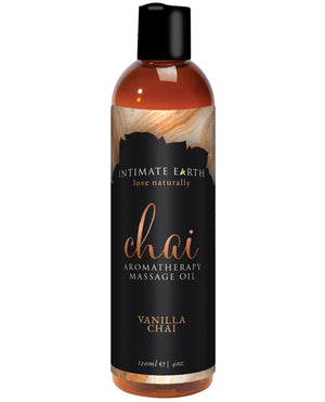 Intimate Earth Intimate Earth Chai Massage Oil - 120 ml Vanilla &amp; Chai