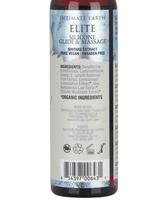 Intimate Earth Intimate Earth Elite Velvet Touch Silicone Glide &amp; Massage Oil - 120 ml - Image 2