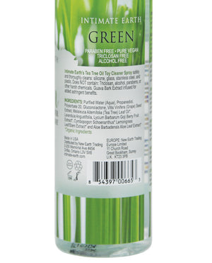Intimate Earth Intimate Earth Toy Cleaner Spray - 4.2 oz Green Tea Tree Oil - Image 2