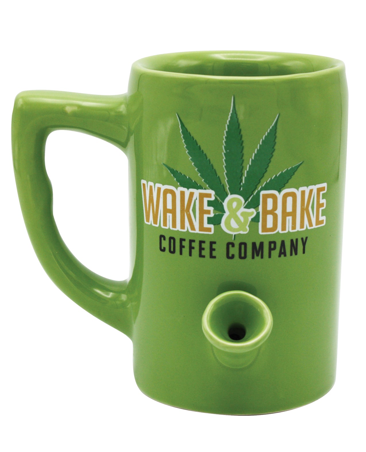 Island Dogs Wake &amp; Bake Coffee Mug - 10 oz Green
