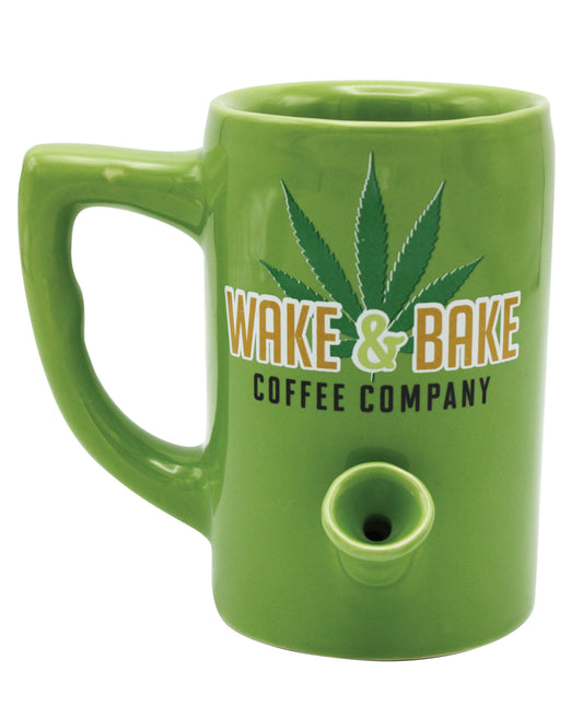 Island Dogs Wake &amp; Bake Coffee Mug - 10 oz Green