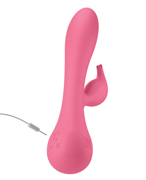 JimmyJane Glo Rabbit Heating Vibe - Pink - Image 4