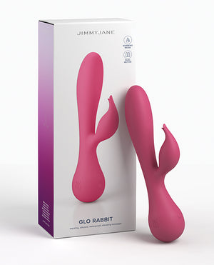 JimmyJane Glo Rabbit Heating Vibe - Pink - Image 5