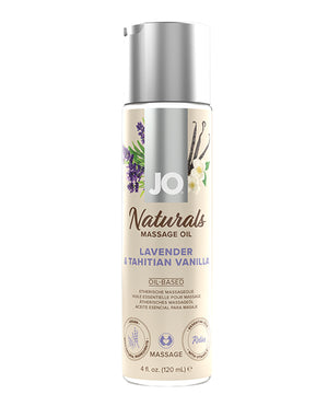 JO JO Naturals Massage Oil - Lavender &amp; Vanilla 4 oz Bottle