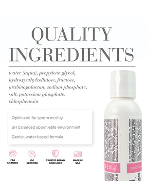 JO H2O JO Actively Trying (TTC) Paraben-Free - Original Lubricant 4 oz - Image 3
