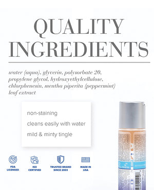 JO H2O JO H2O Anal - Cooling Lubricant 2 oz - Image 2
