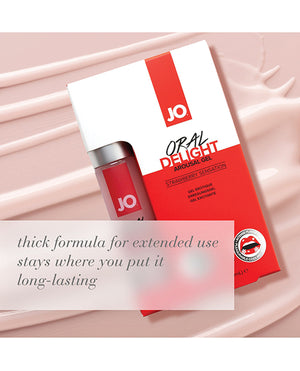 JO Oral Delight - Strawberry Stimulant 1 oz - Image 4