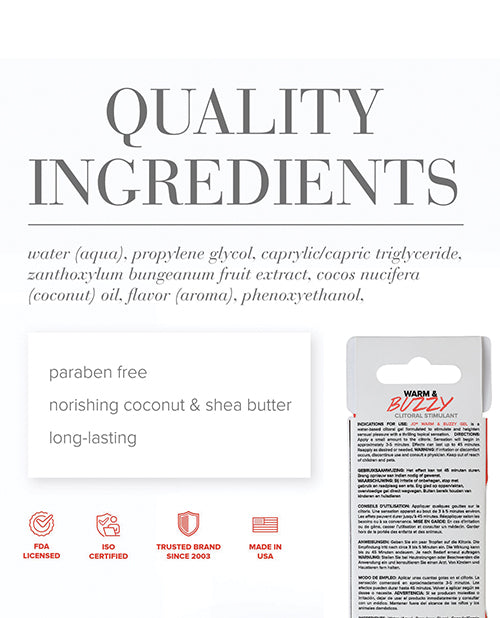 JO Warm & Buzzy - Original Stimulant 0.34 oz