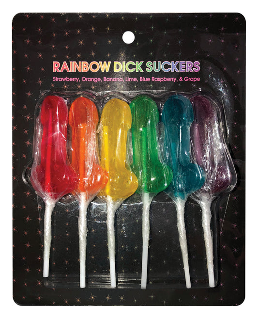 Kheper Rainbow Dick Suckers - Asst. Colors/Flavors Pack of 6