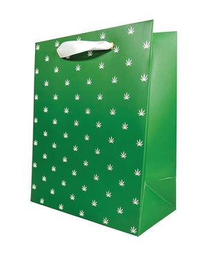Kush Kards Polka Pot Gift Bag - Green/White