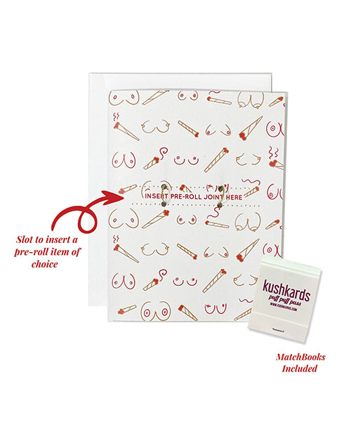 Kush Kards Doobies Boobies Greeting Card w/Matchbook - Image 2