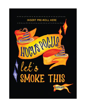 Kush Kards Halloween Hocus Pocus Greeting Card w/Matchbook