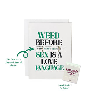 Kush Kards Weed Before Sex Greeting Card w/Matchbook - Image 2
