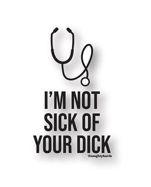 Kush Kards Sick Dick Naughty Sticker - Pack of 3 - Image 2