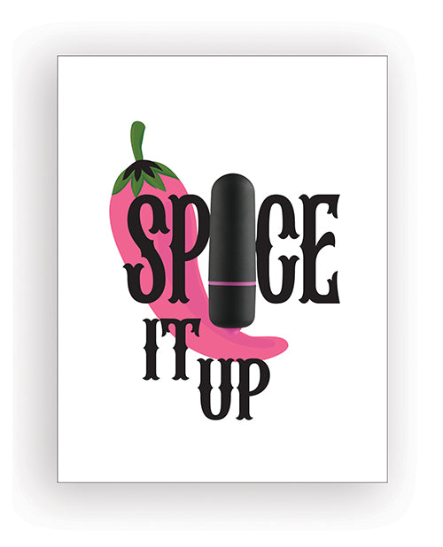 Naughty Kards Spice It Up Naughty Greeting Card w/Rock Candy Vibrator &amp; Fresh Vibes Towelettes