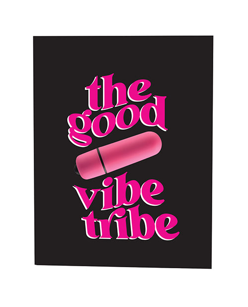Naughty Kards The Good Vibe Tribe Naughty Greeting Card w/Rock Candy Vibrator &amp; Fresh Vibes Towelettes