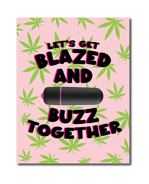 Kush Kards 420 Foreplay Blazed Greeting Card w/Rock Candy Vibrator &amp; Fresh Vibes Towelettes