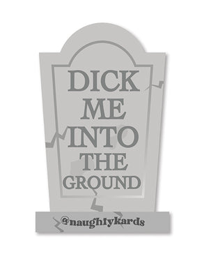 Kush Kards Halloween Dick In Ground Greeting Card w/Sticker - Image 4
