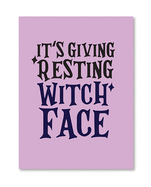 Kush Kards Halloween Witch Face Greeting Card w/Sticker - Image 2