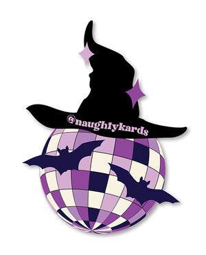 Kush Kards Halloween Witch Face Greeting Card w/Sticker - Image 4