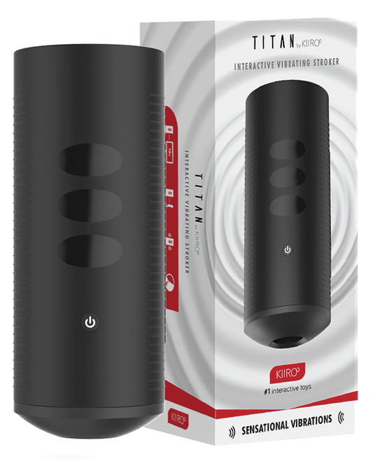 Kiiroo Kiiroo Titan Interactive Vibrating Stroker - Black