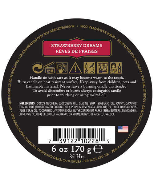 Kama Sutra Kama Sutra Ignite Massage Soy Candle - Strawberry Dreams - Image 2